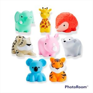 🦁 8 PIECE BATH TIME ANIMAL TOY PLAY SET 🦁